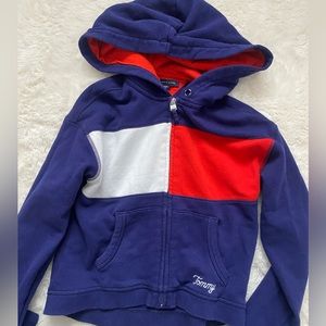 tommy hilfiger cropped zip up